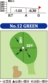 12番ホールグリーン